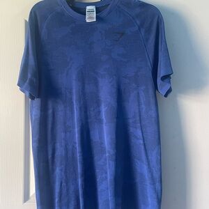 Gymshark, T-shirt, Royal Blue, Size large. Slim fit.